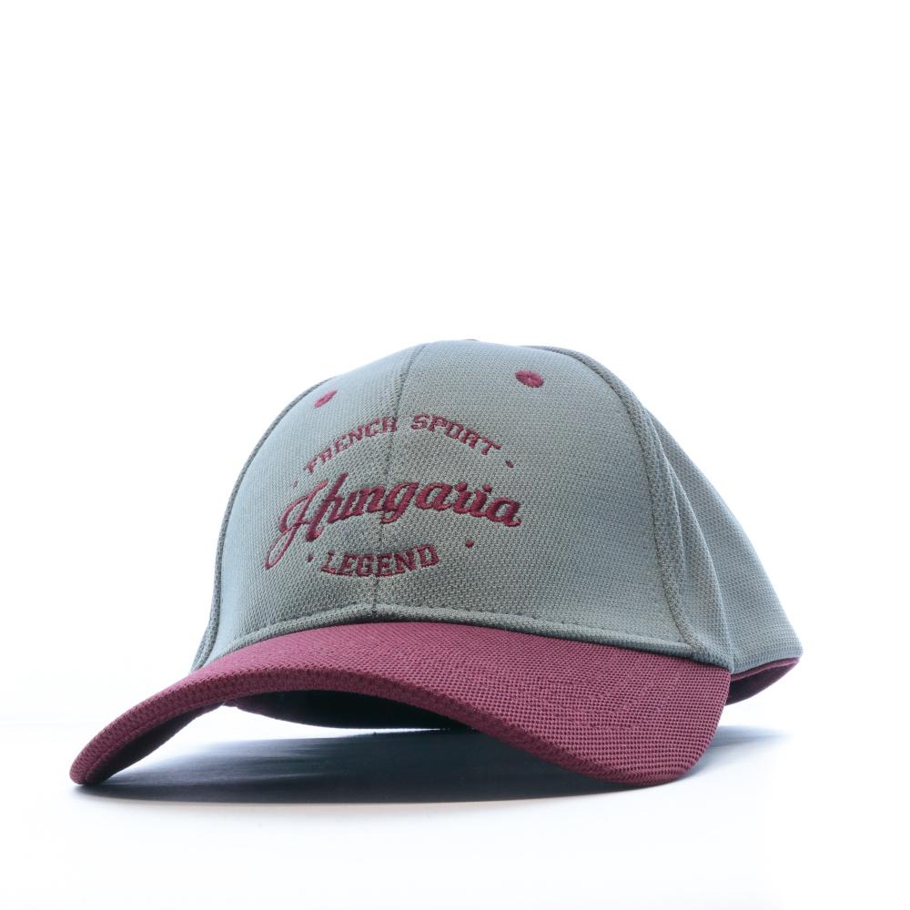 Hungaria Casquette gris/bordeaux homme Hungaria Baseball French Sport Legend