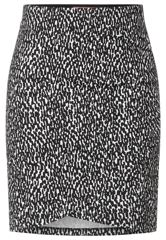 Wickelrock mit Minimalprint - Black