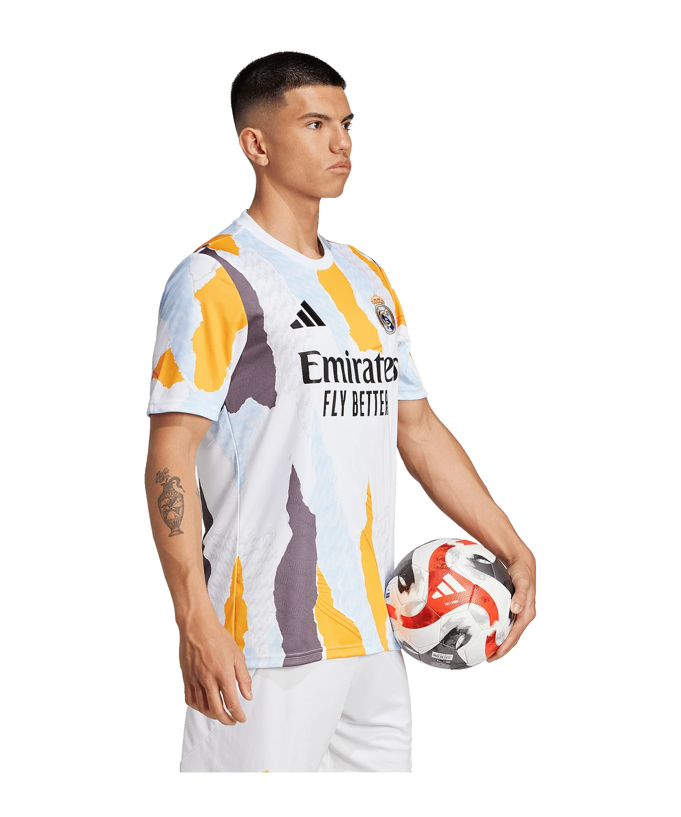 adidas Real Madrid Prematch Shirt 2024/2025 Weiss