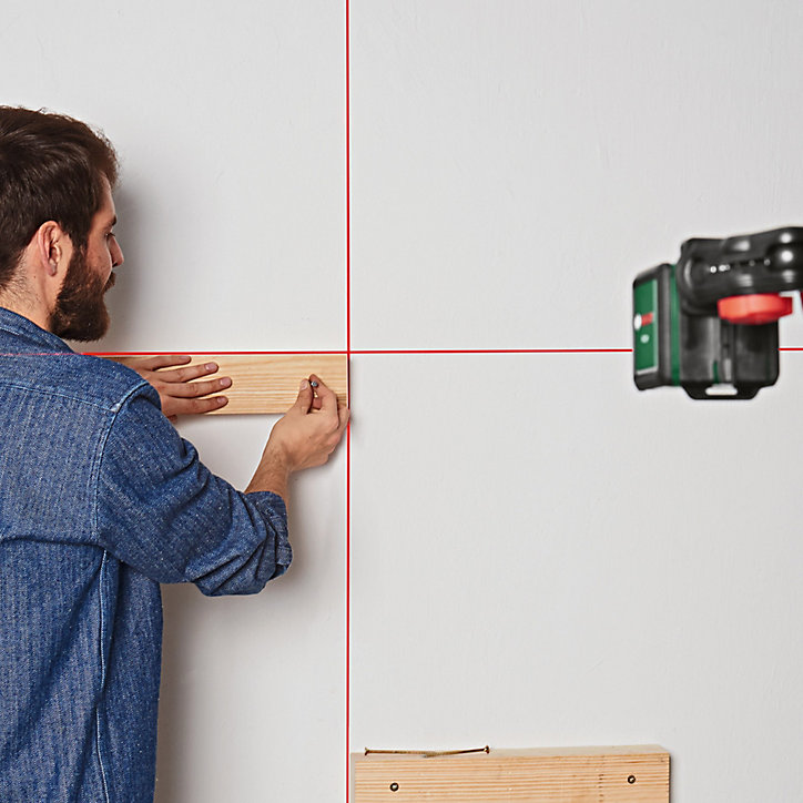 Niveau laser alignement croix Bosch Quigo rouge 10 m
