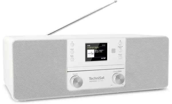 TechniSat DigitRadio 370 CD IR - Audiosystem - 2 x 5 Watt - hvid