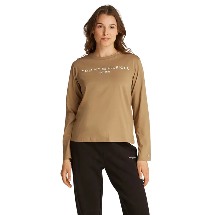 Tommy Hilfiger Regular Corp Logo Longsleeve Shirt Dames