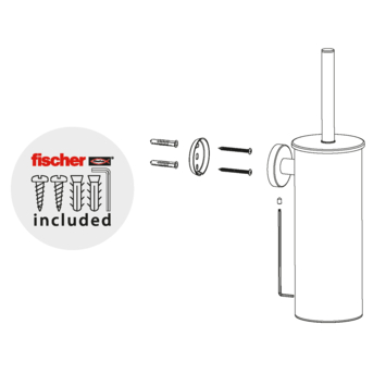 Marho Toiletborstelhouder Luxor gun metal