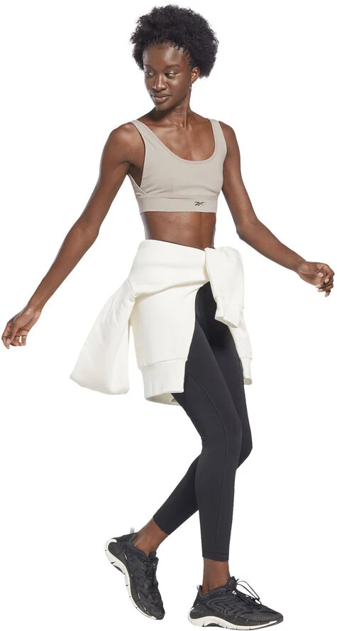 Reebok Studio Stripped Minimalist sports bh Brun