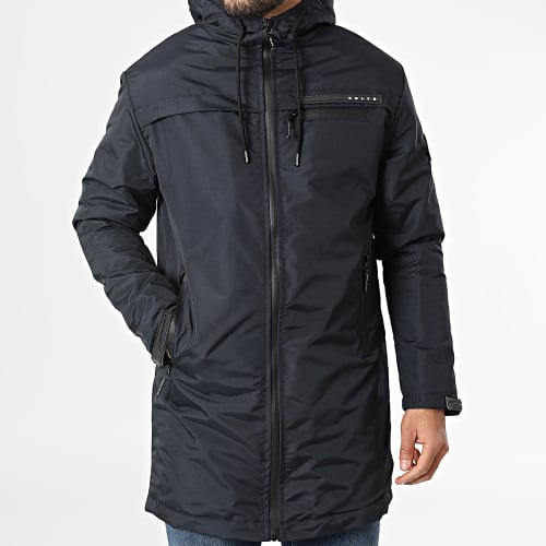 Veste Zippée Capuche Ymams Bleu Marine