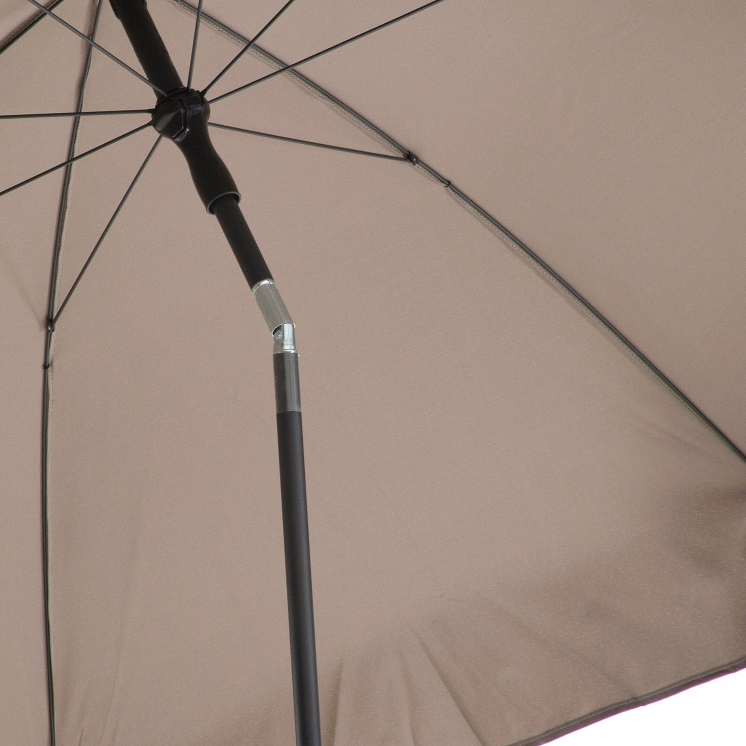 Intratuin parasol Haiti taupe 80+UV D 200 cm