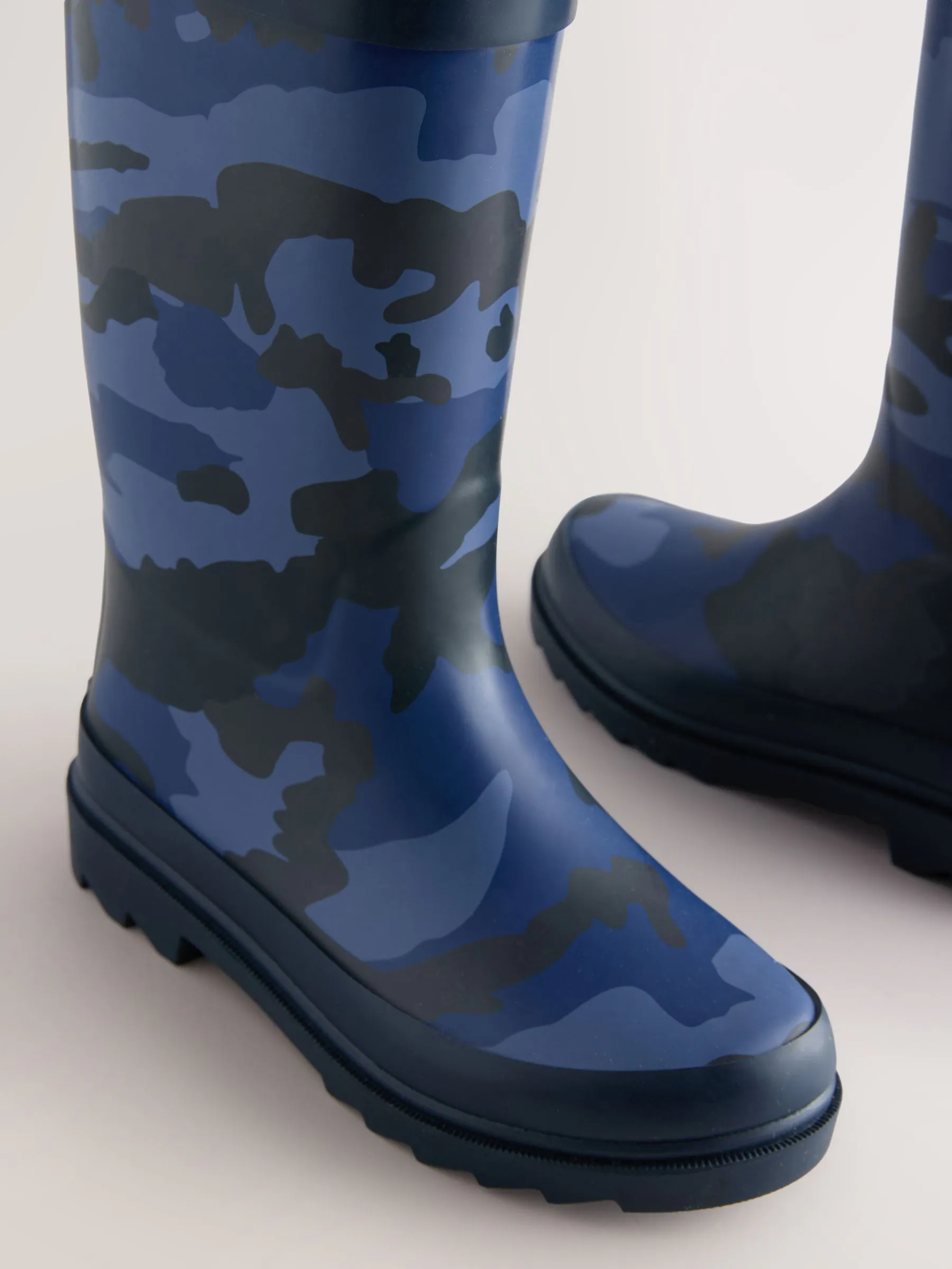 Blauwe Camo - Rubberen regenlaarzen