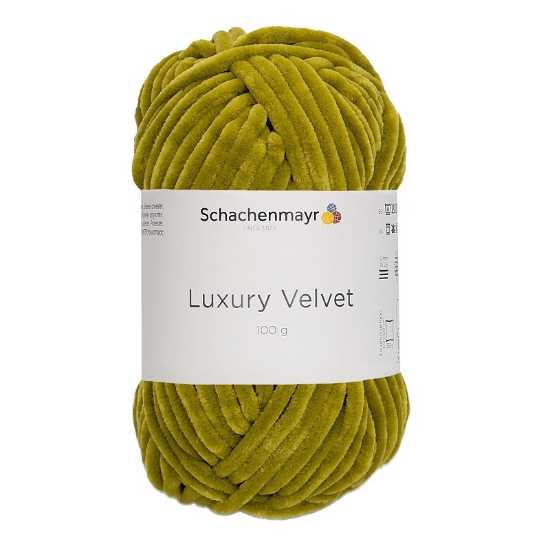 Handstrickgarn LUXURY VELVET - lime - 100g