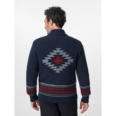 Herren-Strickjacke Folk, Blau