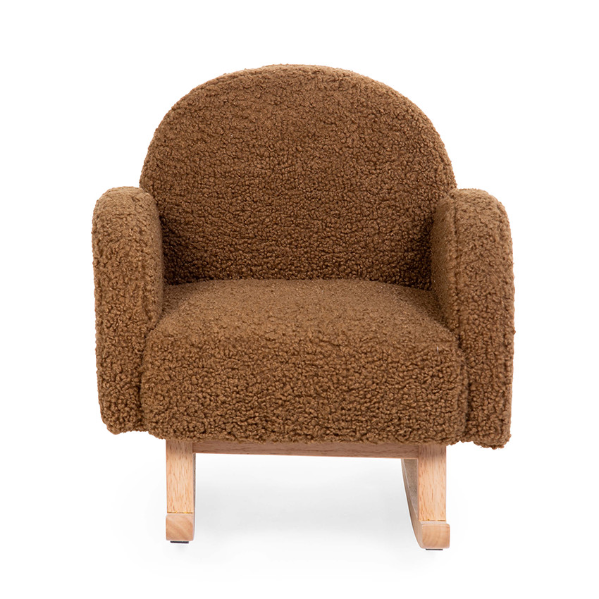 Fauteuil à bascule pour enfant Teddy brun