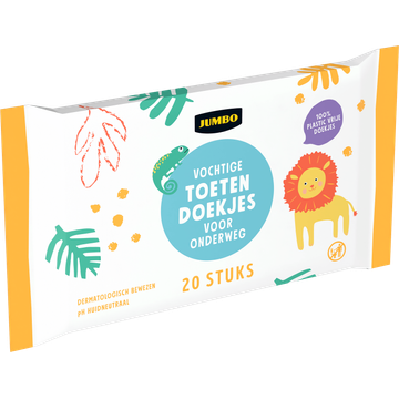 Jumbo Vochtige Toetendoekjes voor Onderweg 20 Stuks