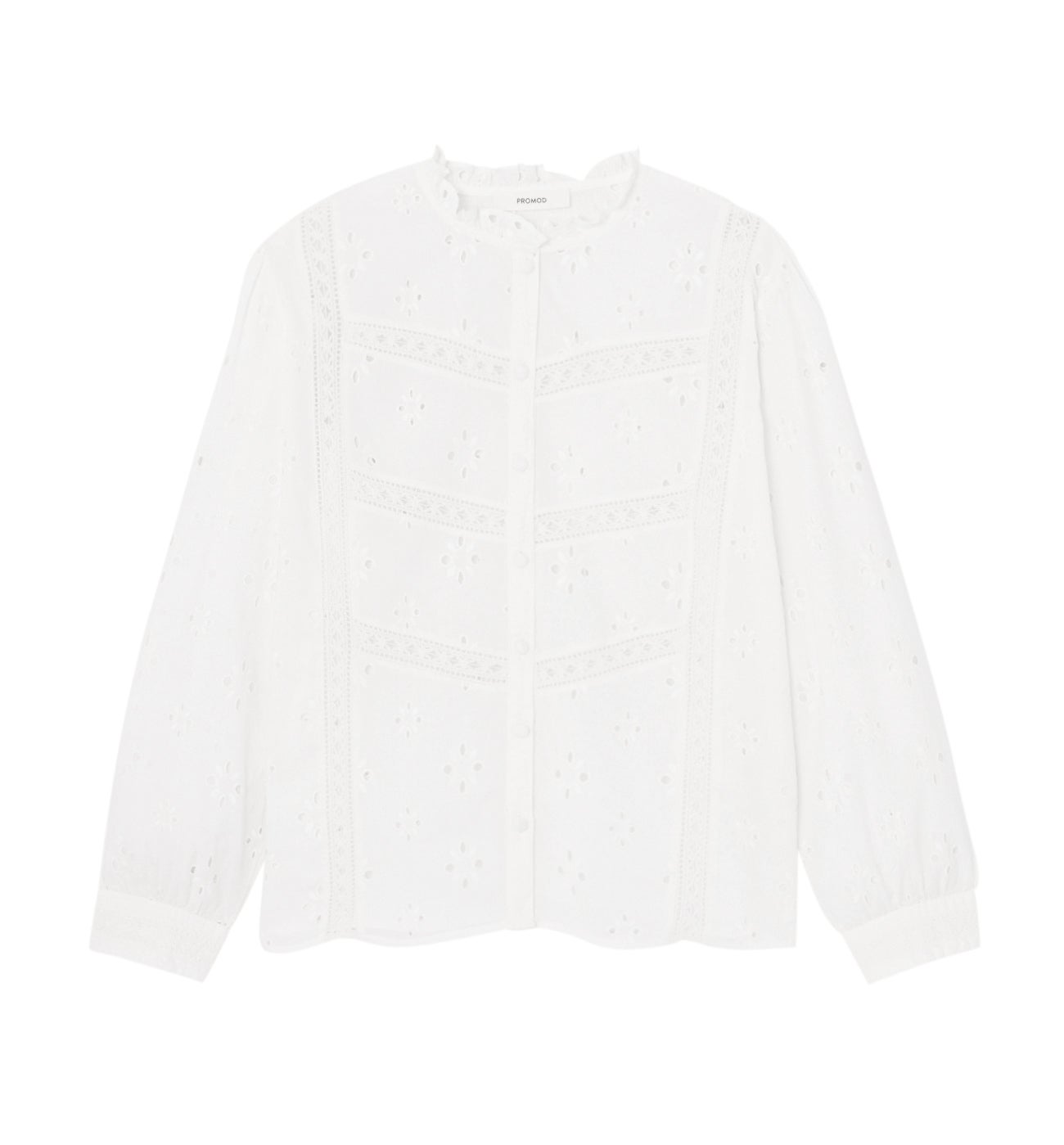 Chemise en broderie anglaise - Ecru
