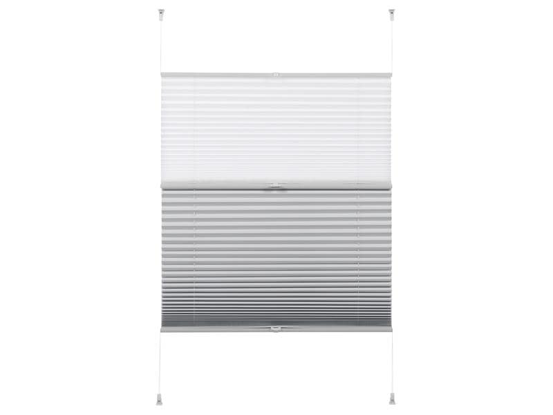 Gardinia Plissée Easyfix, Day & Night 40 x 130 cm, Weiss Plissée mit Tag und Nacht Funktion