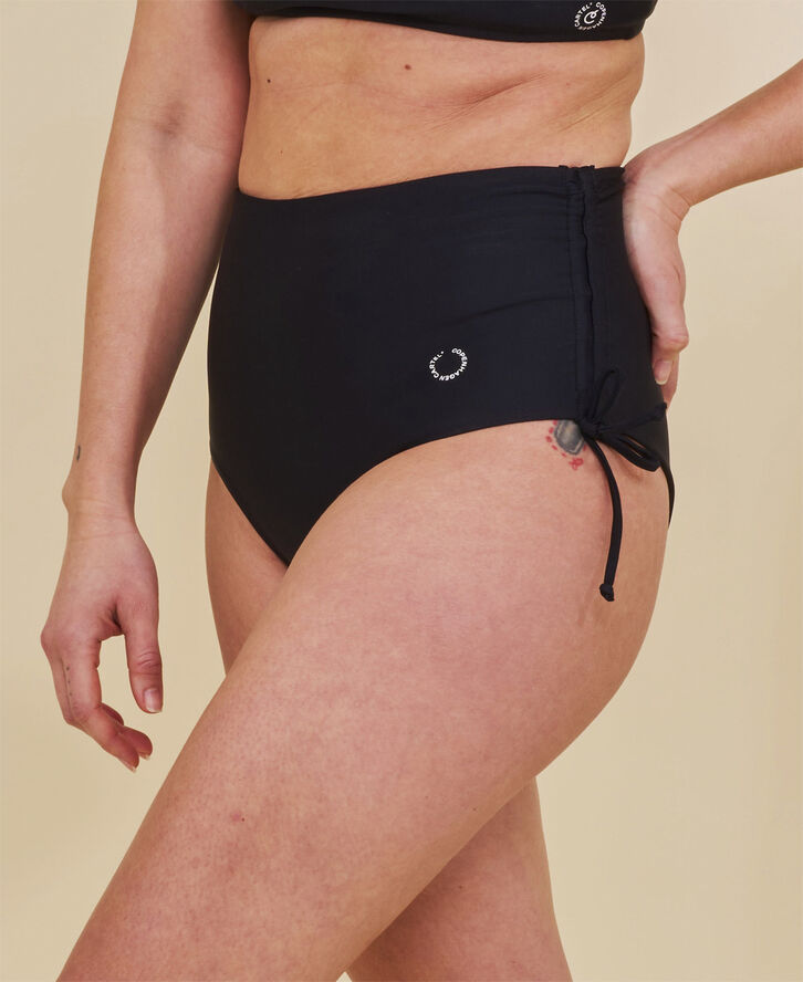 Cartel Copenhagen Wanita højtaljet justerbar bikini underdel Nero