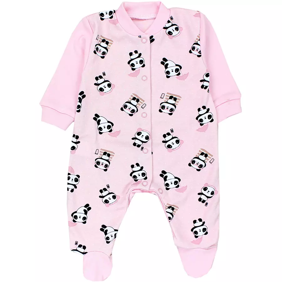 TupTam Baby Mädchen Schlafstrampler mit Fuß 3er Pack graurosa