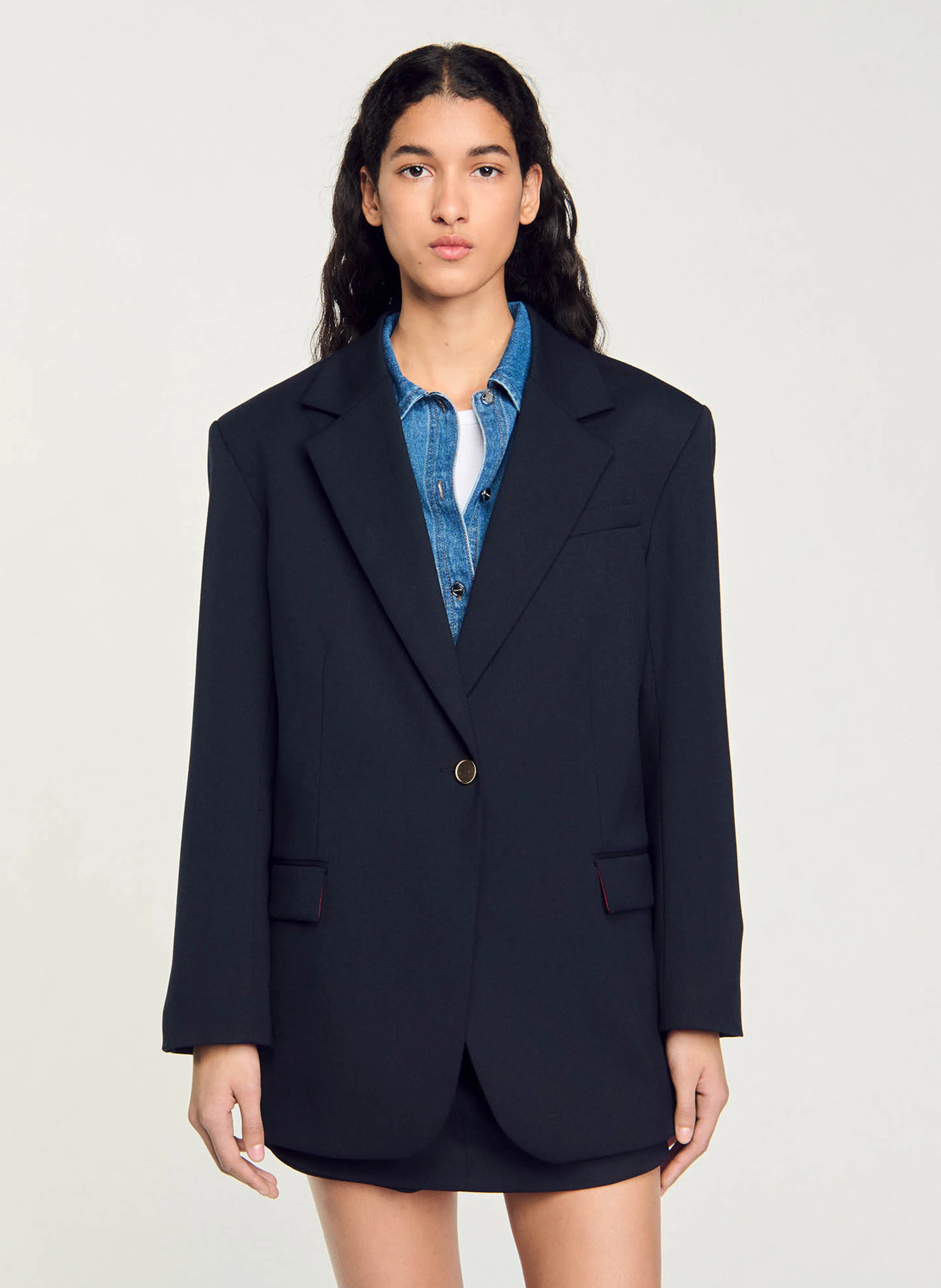 Veste tailleur oversize | Bleu