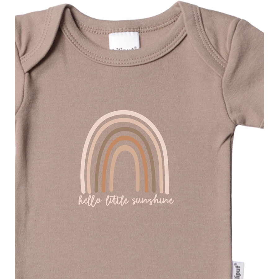 Liliput Baby-Bodies im 2er Pack Sunshine Baby grau-melange coffee