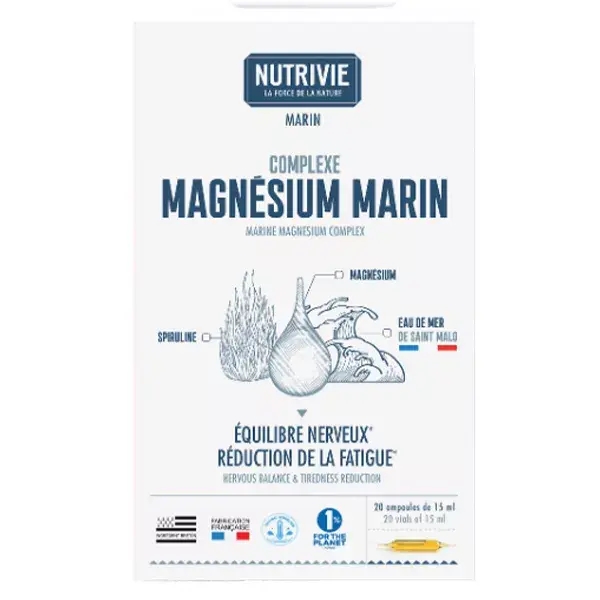 Nutrivie Complexo de Magnésio Marinho 20 ampolas