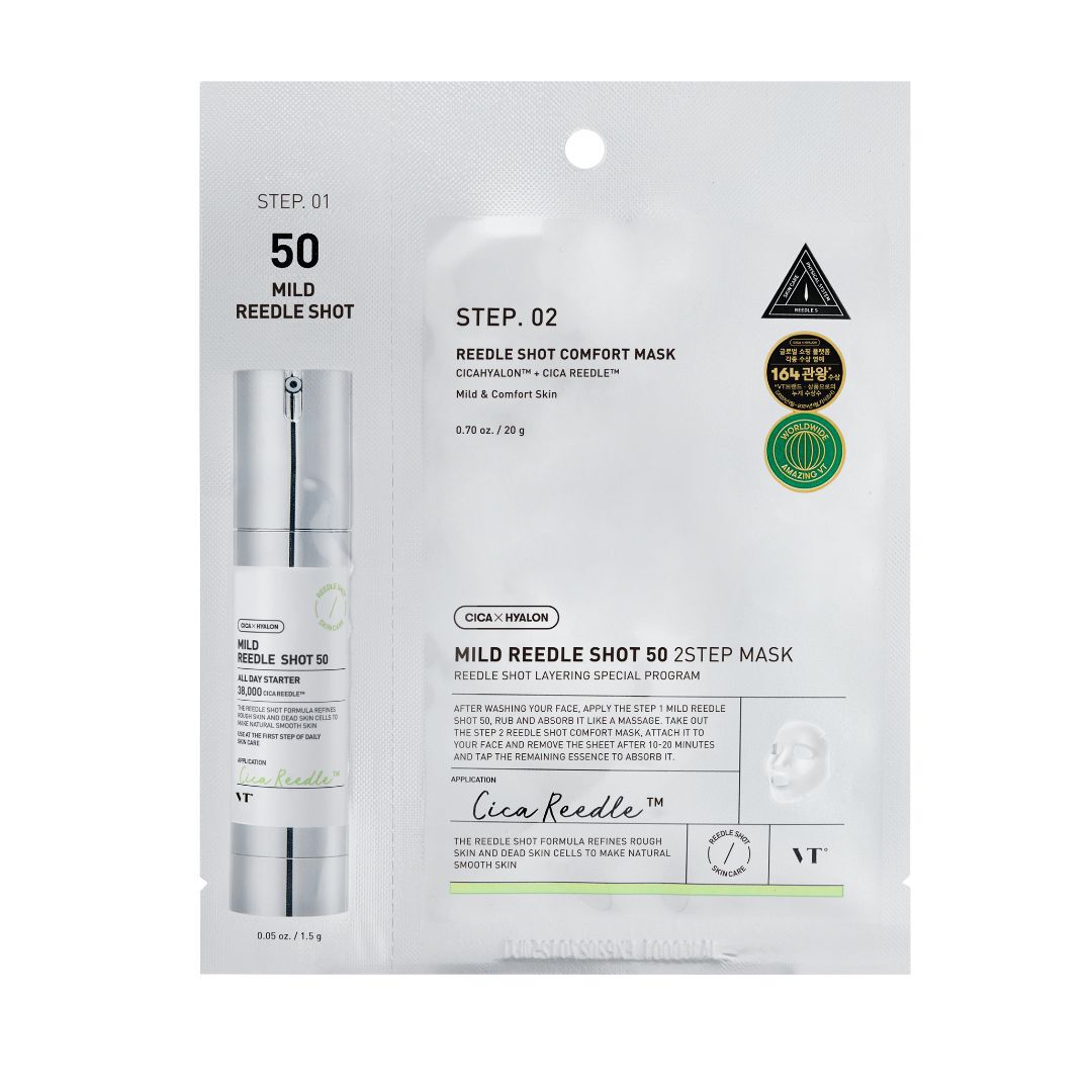 VT Cosmetics  Mild Reedle Shot 50 - Máscara de 2 Passos - 1un