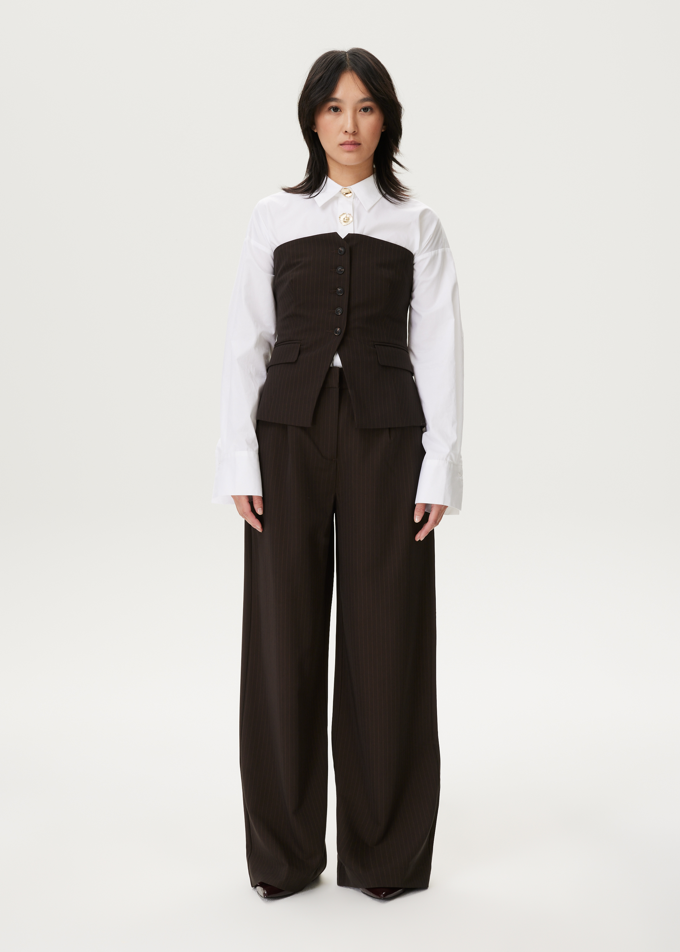 Pinstripe pantalon