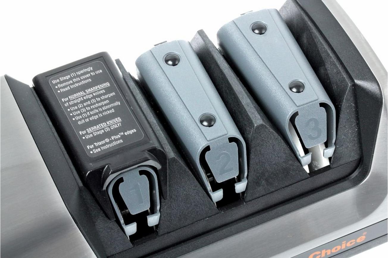 Chef's Choice CC120 messenslijper, geborsteld metaal