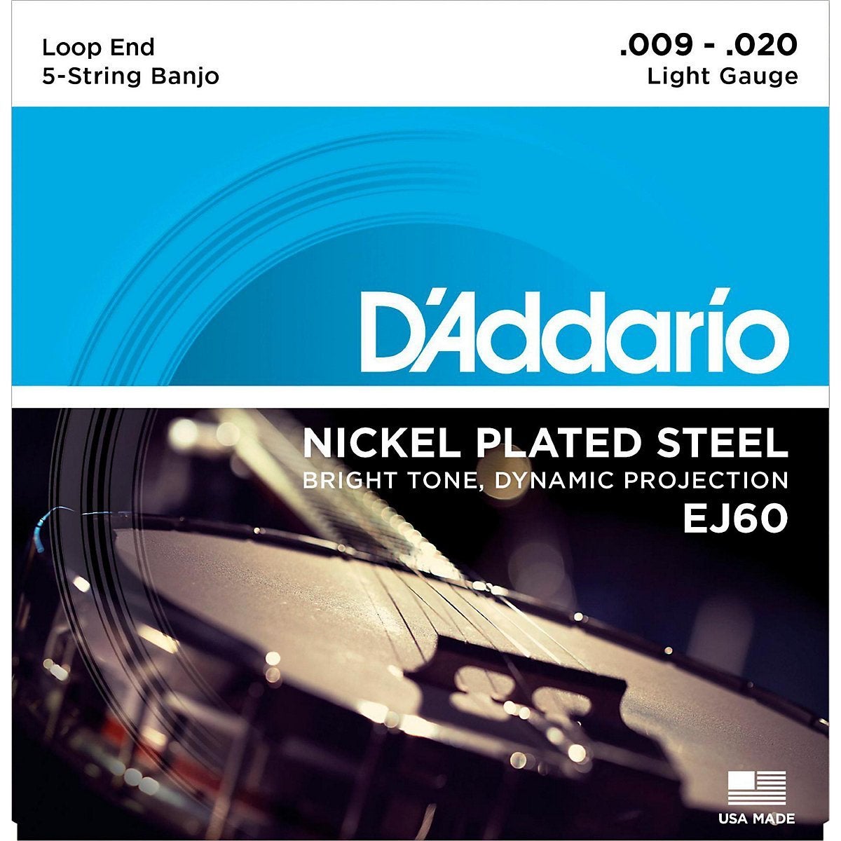 D'Addario EJ60 snarenset voor 5-snarige banjo