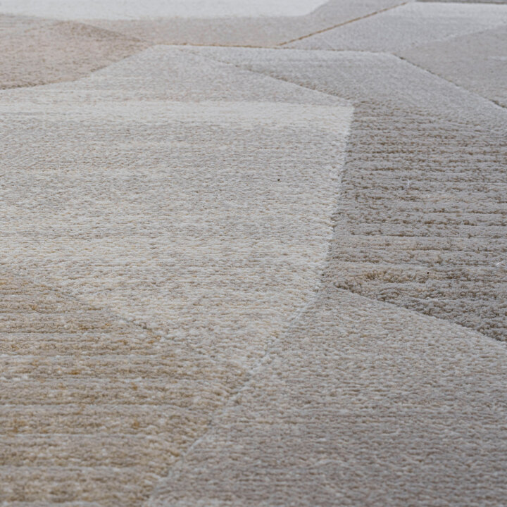 Abstract vloerkleed - Axil  Taupe 6575