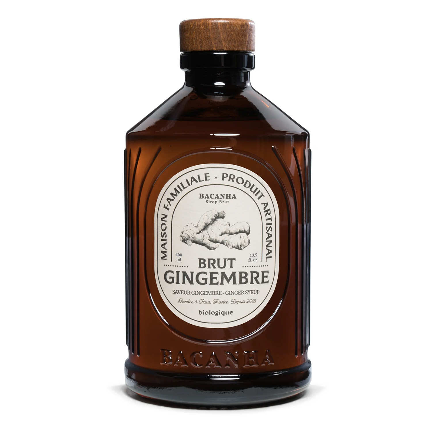 Sirop de gingembre brut bio - Bacanha
