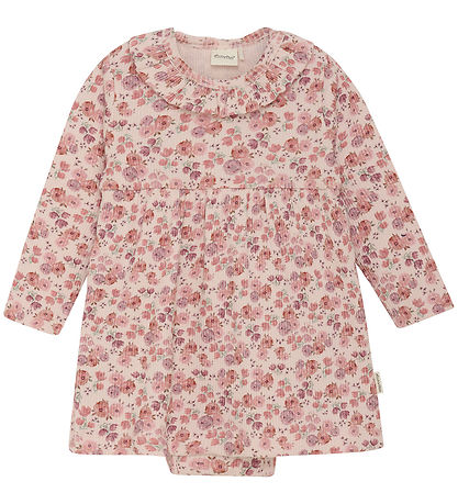 Minymo Bodykleid l/ä - Rib - Peach In Bearbeitung