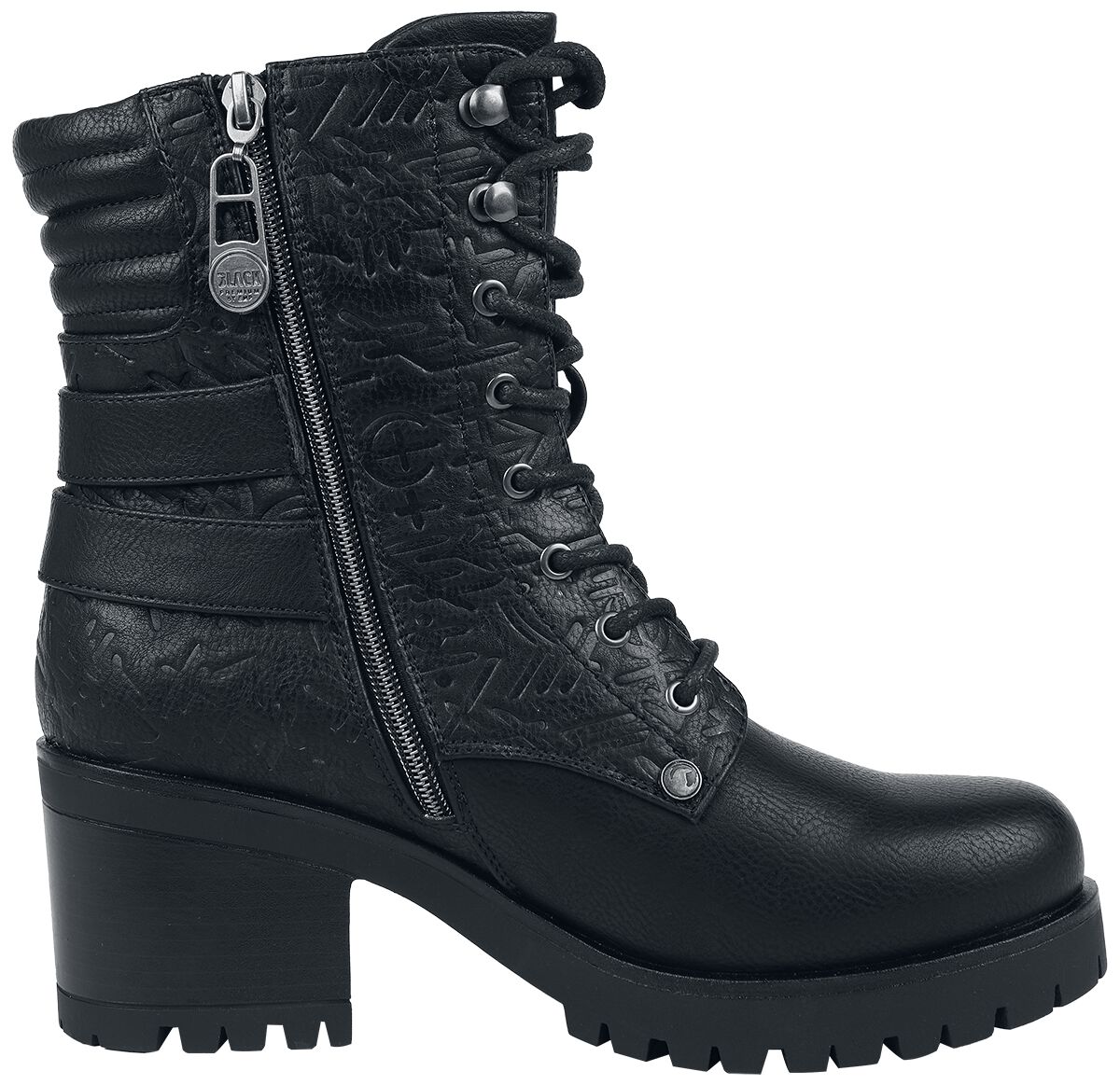 Lace-Up Boots | Black Premium by EMP Bottes