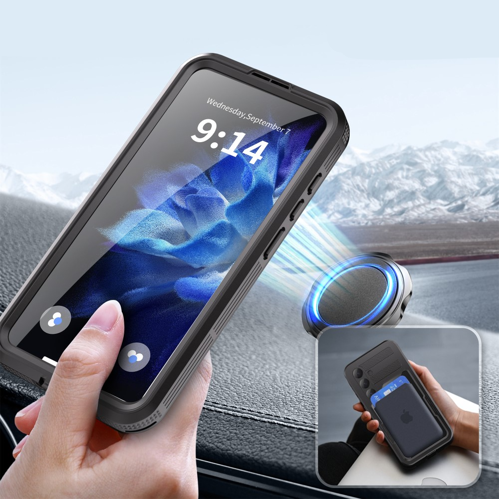 Samsung Galaxy S25  Plus Wasserfeste Outdoor Schutz Hülle (IP68) - Schwarz
