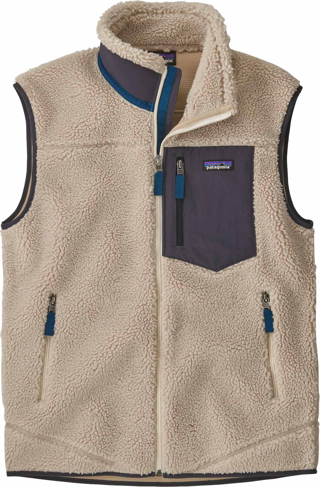 Classic Retro-X Vest Herre Natural w/Smolder Blue