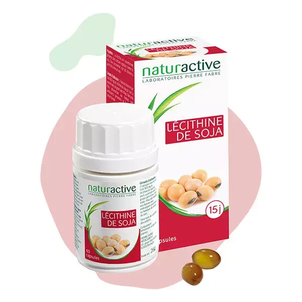 Lecitina de soja Naturaactive, 60 cápsulas