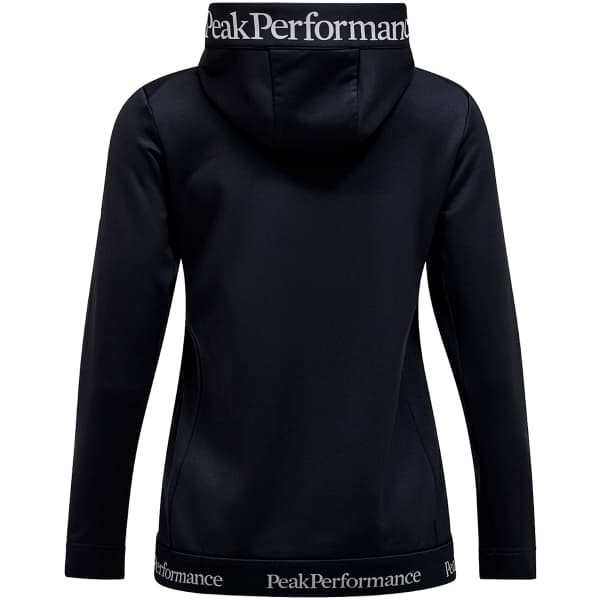 Veste polaire PEAK PERFORMANCE W RIDER TECH ZIP HOOD BLACK