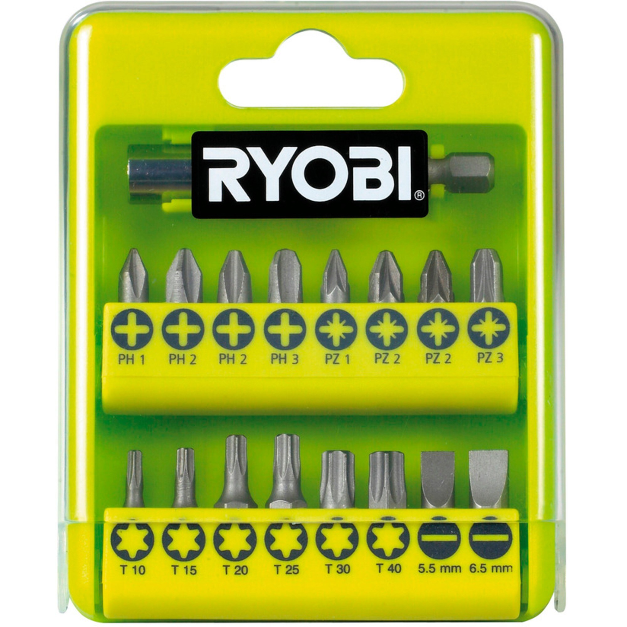 Ryobi Bit-Satz Bitset RAK17SD, 17-teilig