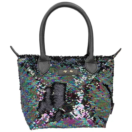 Depesche Trend LOVE Handtasche Paillette Schwarz