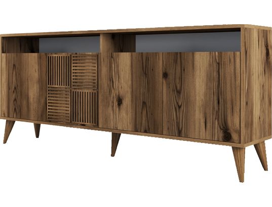 CONCEPT1 - Bahut Milan noyer 180 x 35 x 78cm