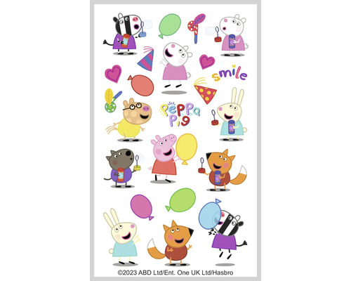Peppa Pig kinderministickers, 23 stuks.