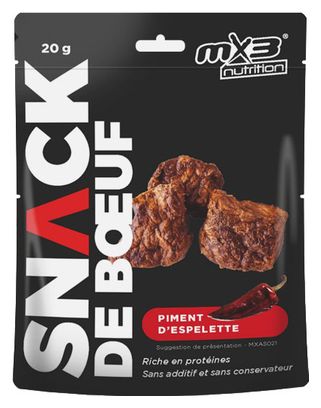 Snack Lyophilisé MX3 Snack de Boeuf / Piment d'Espelette 20g