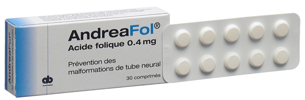 ANDREAFOL Tabl 0.4 mg Blist 30 Stk<br>30 Stück, Blister, Tablette