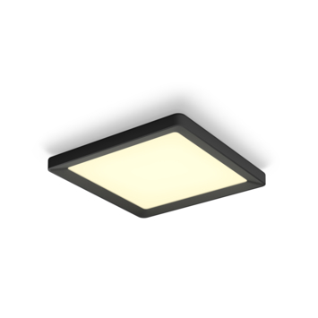Philips Hue Tento plafonniere zwart vierkant 30x30cm