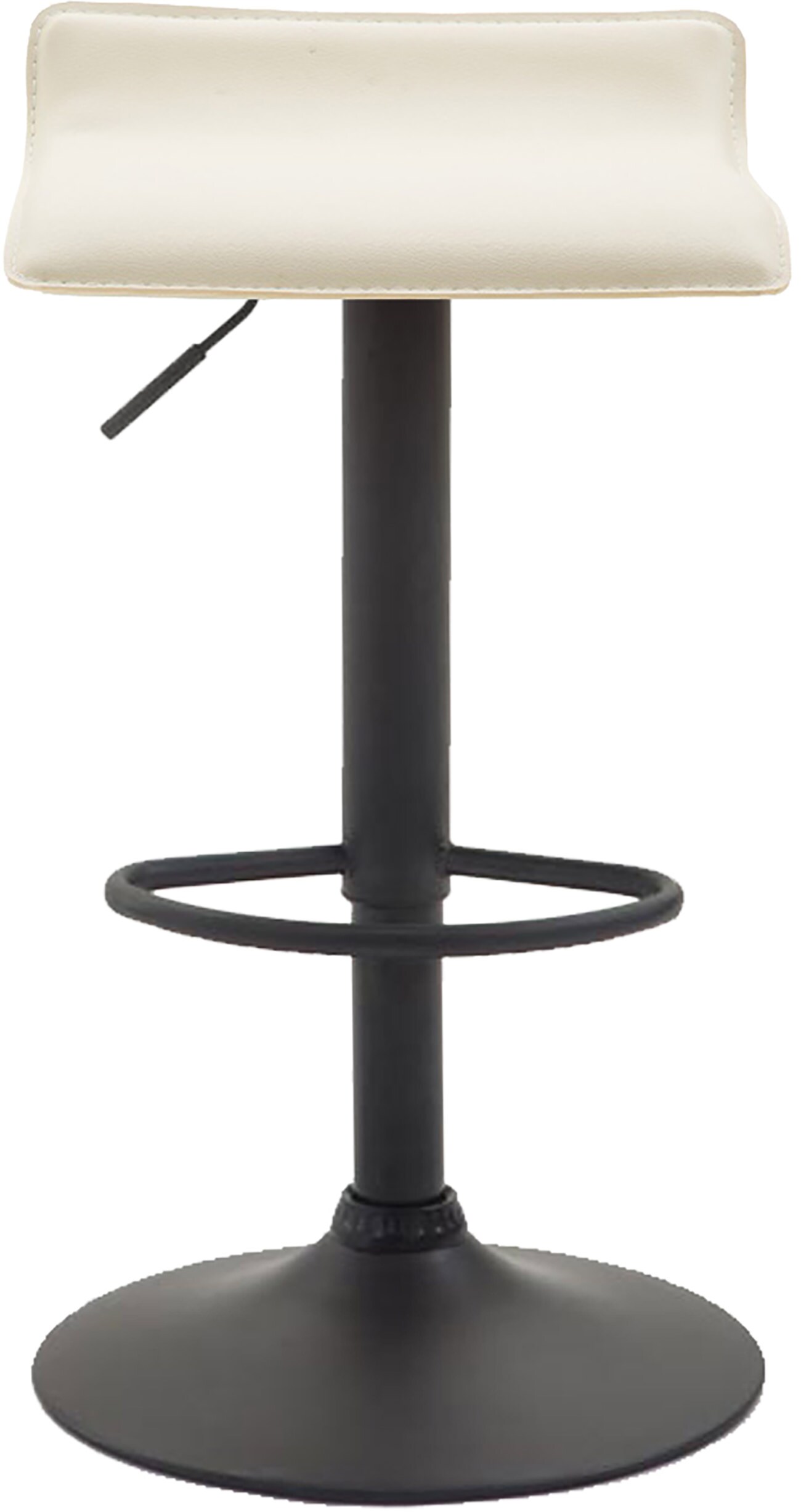 CLP 2er Set Barhocker Dyn V2 Mit Kunstlederbezug I Thekenhocker Mit Fußstütze I Tresenhocker Mit Trompetenfuß I Barstuhl Höhenverstellbar