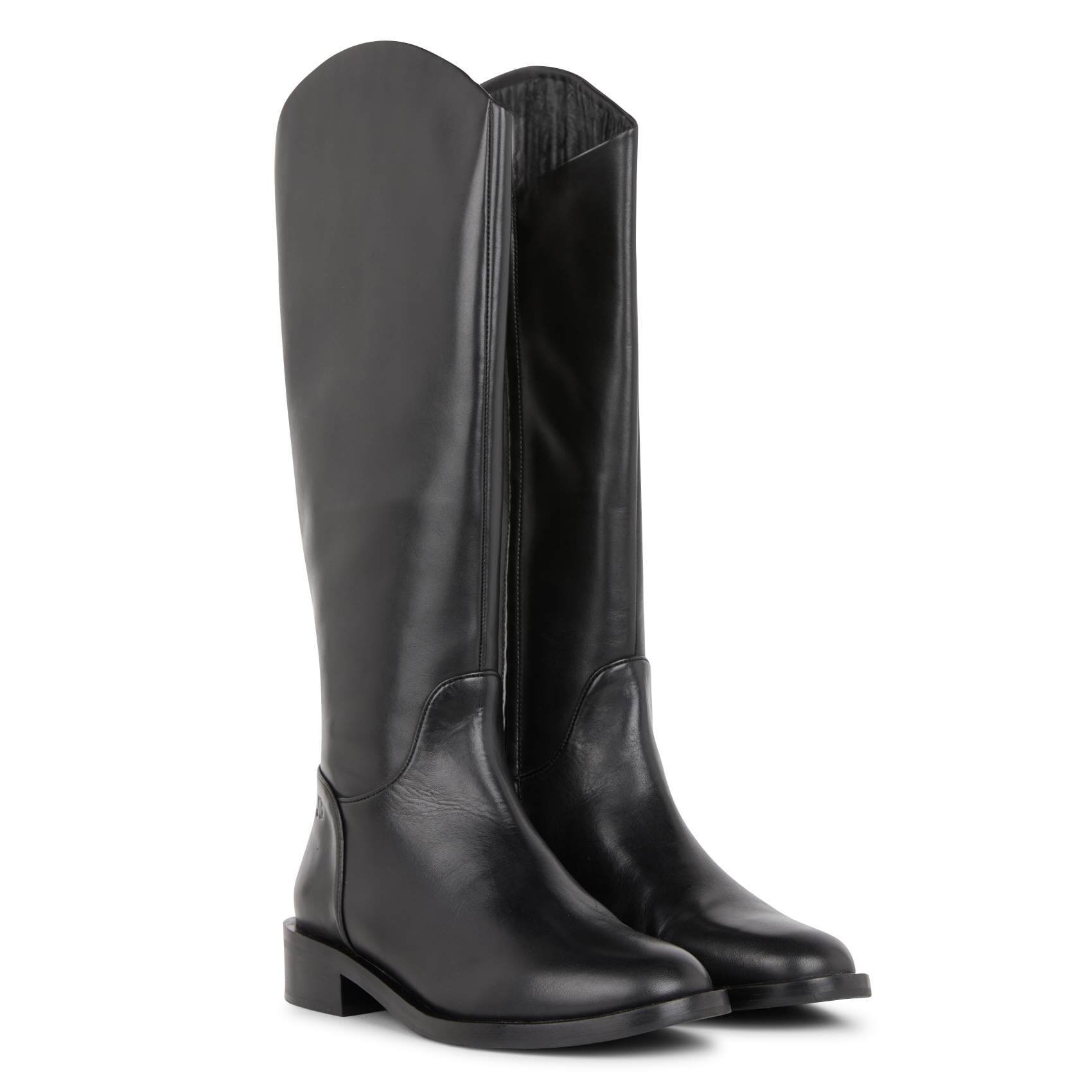 FAYE - Bottes hautes en cuir | Noir