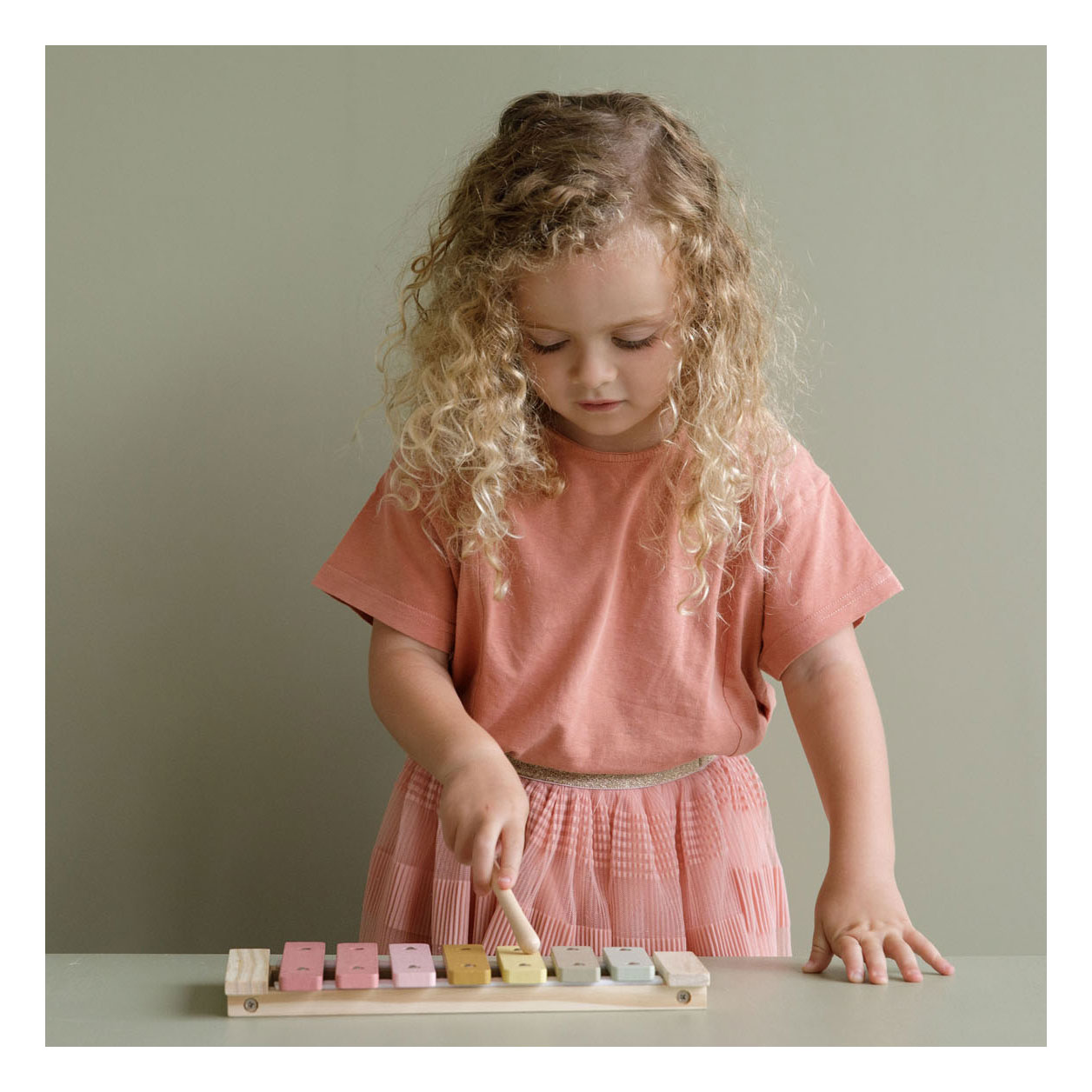 Little Dutch Houten Xylofoon Roze