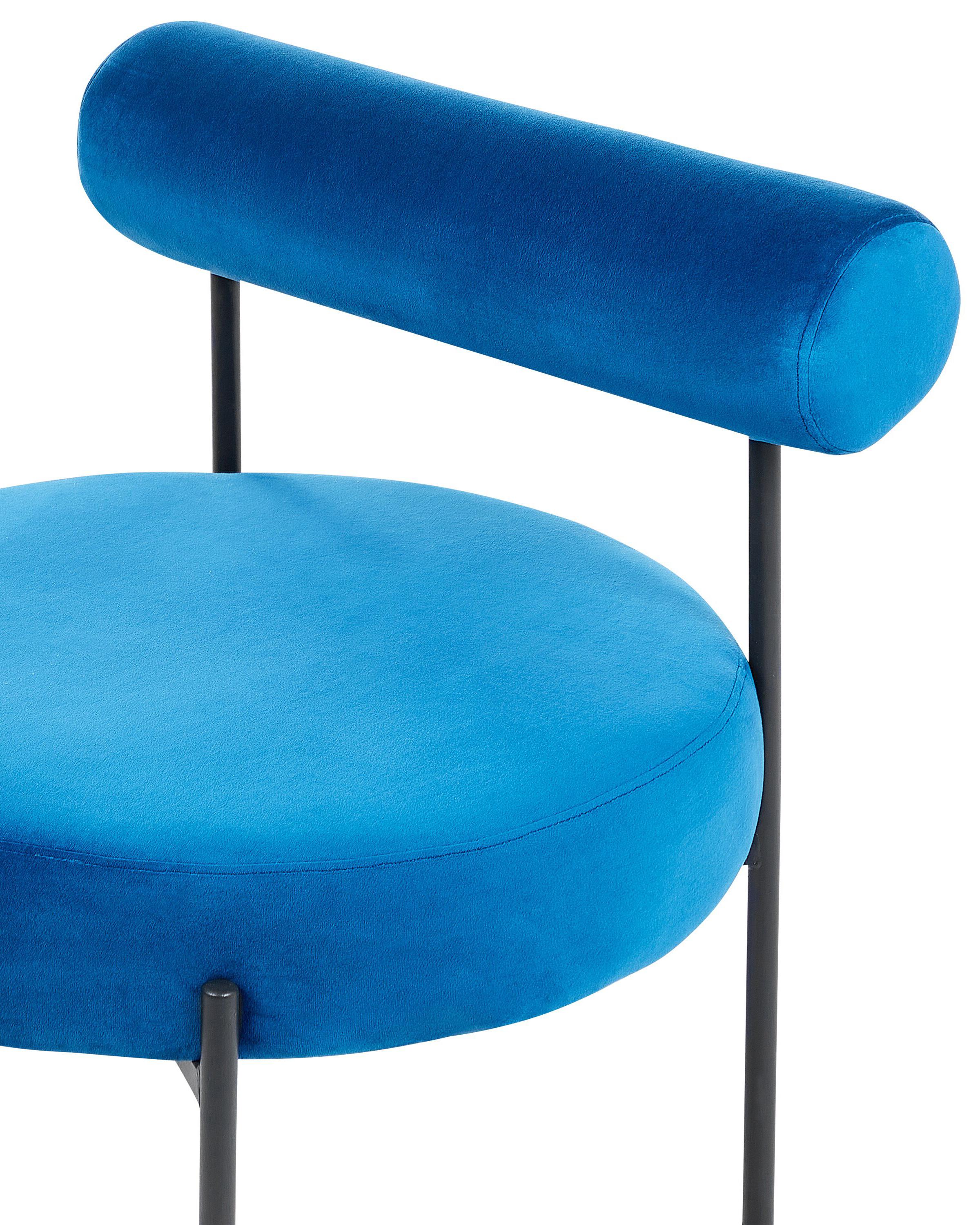 Fauteuil ALPHA Fluweel Marineblauw