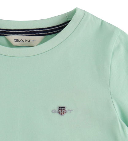 GANT T-Shirt - Shield - Verblasstes Mintgrün