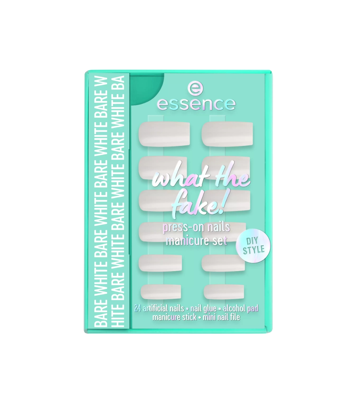 essence - Unhas postiças postiças What the Fake! - 04: Bare White
