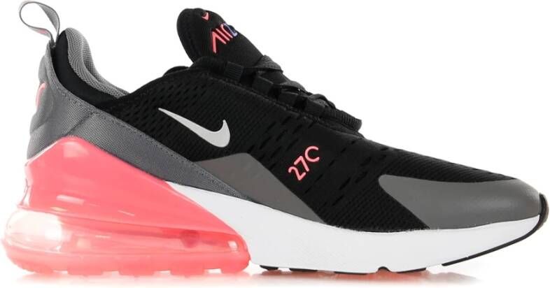 Nike Air Max 270 Junior Black Smoke Grey Sunset Pulse Metallic Silver Kind