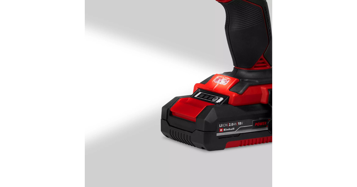 EINHELLProfessional Accu Klopboor-/Schroefmachine TP-CD 18/60 Li-i BL (1x 2.0 Ah) klopboorschroevendraaier  (Rood/zwart, Incl. 1x 2.0 Ah Power X-Change accu en lader)