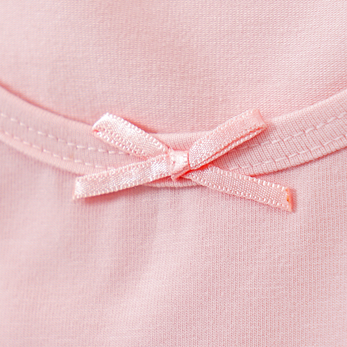 Yigga 3 Mädchen Unterhemden im Set beige / rosa / weiss